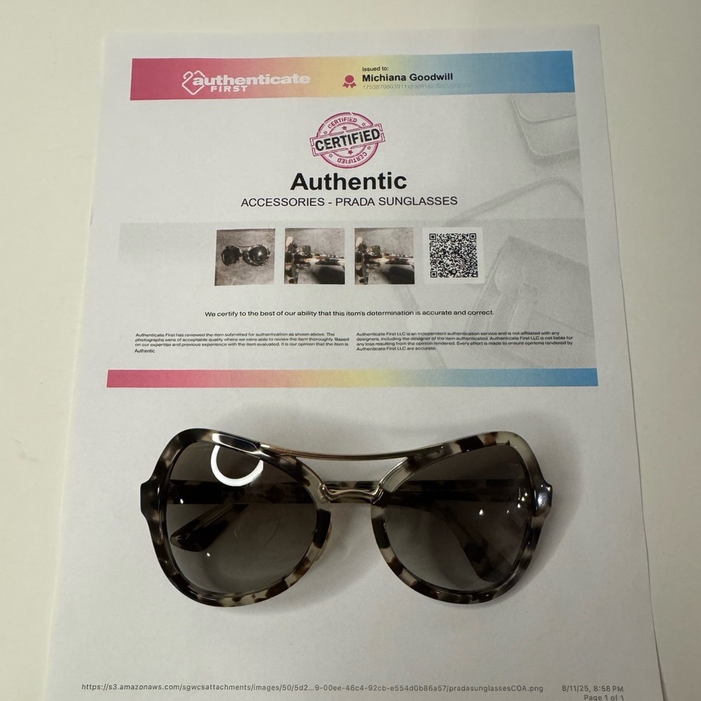 Prada Women's Tortoise Shell Sunglasses